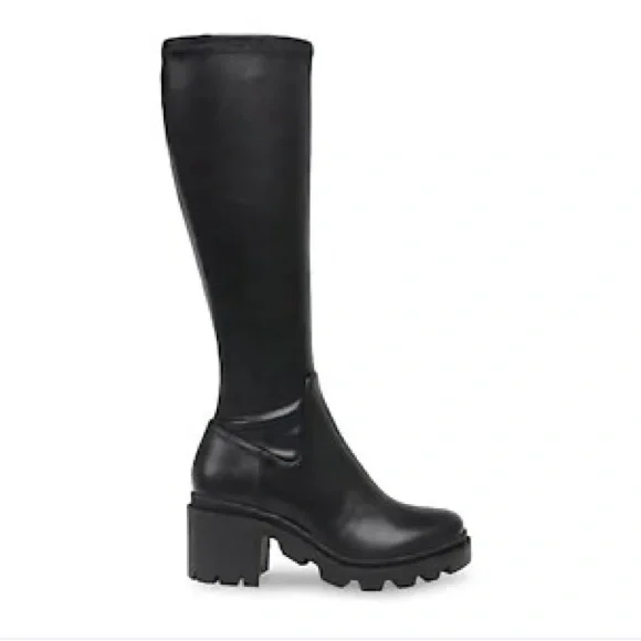 Steve Madden Aberdeen Black Knee-High Women's Boots size 6 - Brand new/unworn - Picture 1 of 4